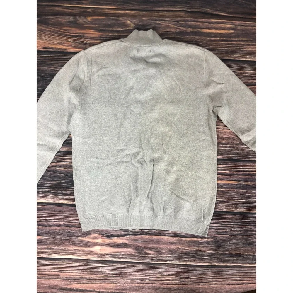 Asos Mens Size Medium Gray 1/4 Zip Long Sleeve Sweater‎ Top Collared